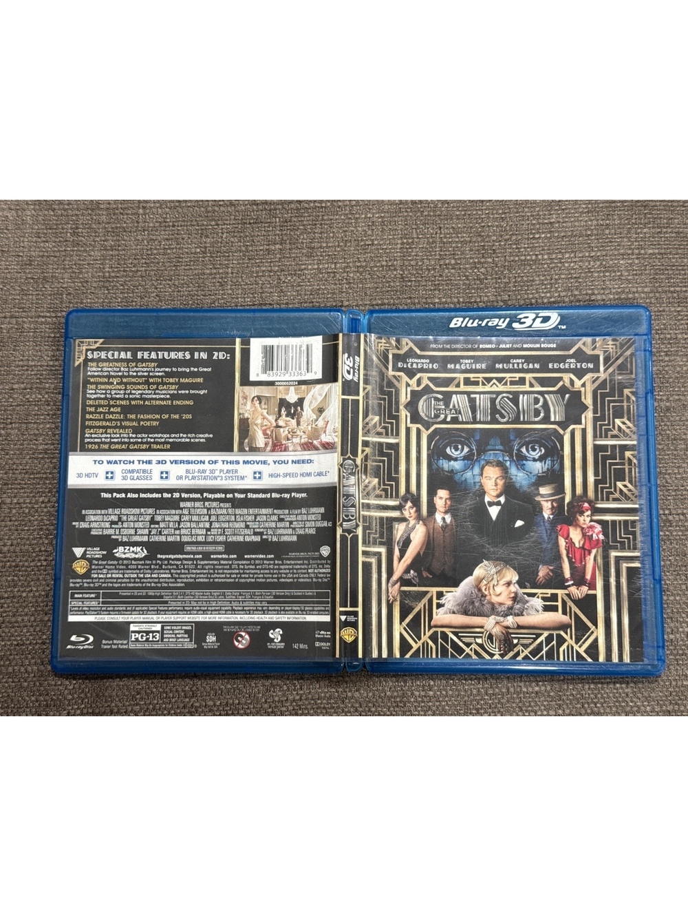 The Great Gatsby (Blu-ray 3D + Blu-ray ) Dicaprio